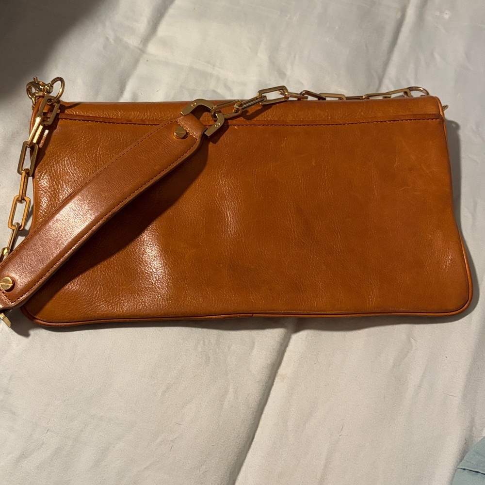 Tory Burch Tan Leather Clutch - Picture 2 of 5